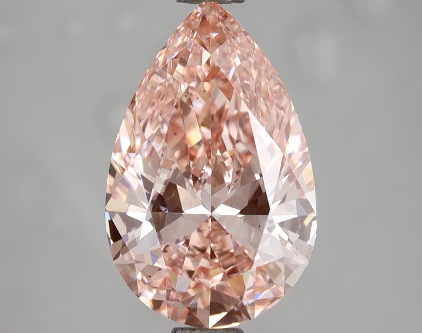 2.03 Ct. Fancy Vivid Pink Pear Lab Grown Diamond