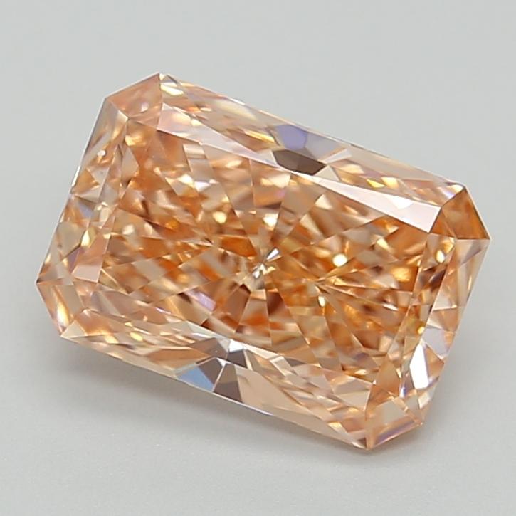 3.08 Ct. Fancy Vivid  Orange Radiant Lab Grown Diamond
