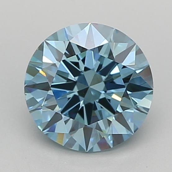 1.76 Ct. Fancy Vivid  Blue Round Lab Grown Diamond
