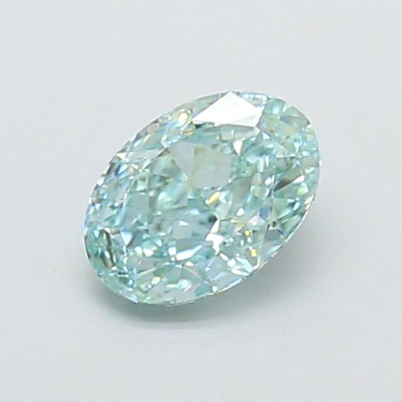 1.09 Ct. Fancy Intense Green Oval Lab Grown Diamond