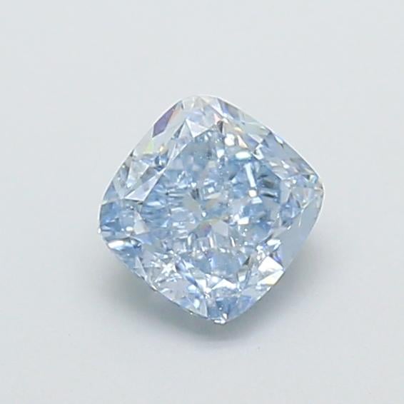 1.05 Ct. Fancy Intense  Blue Cushion Lab Grown Diamond