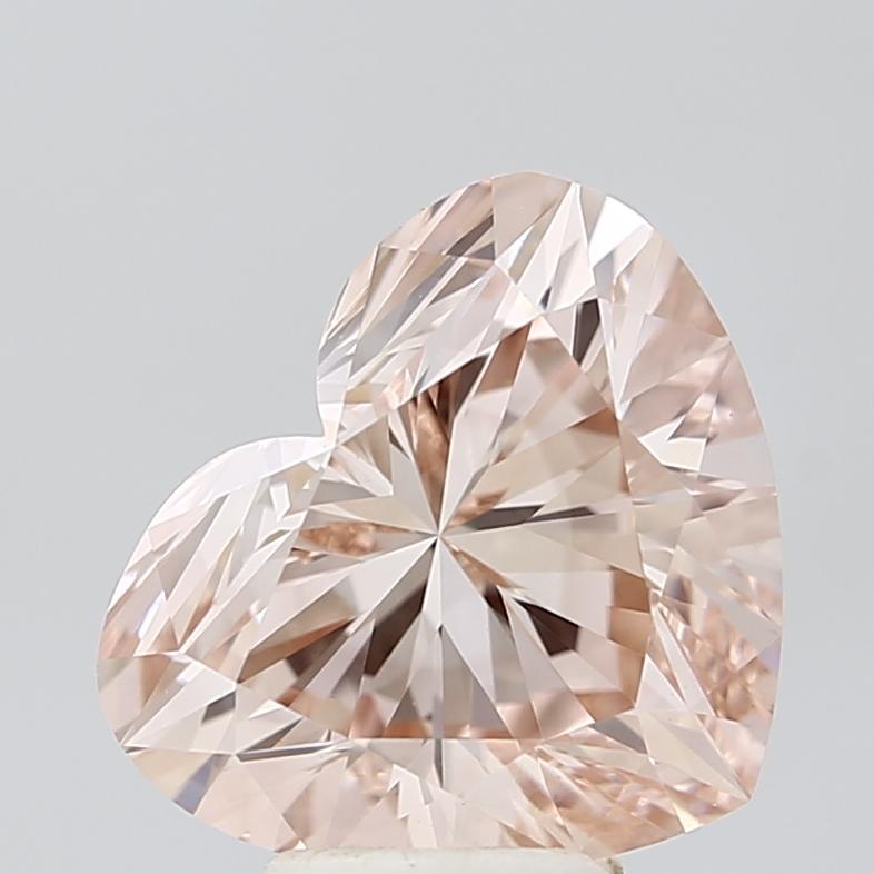 5.00 Ct. Fancy Intense Pink Heart Lab Grown Diamond