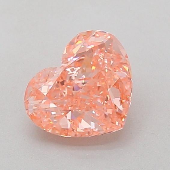 0.97 Ct. Fancy Vivid Pink Heart Lab Grown Diamond