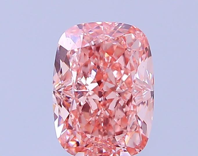 2.09 Ct. Fancy Vivid  Pink Cushion Lab Grown Diamond