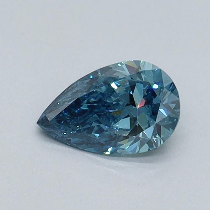 0.40 Ct. Fancy Vivid Malibu Blue Pear Lab Grown Diamond