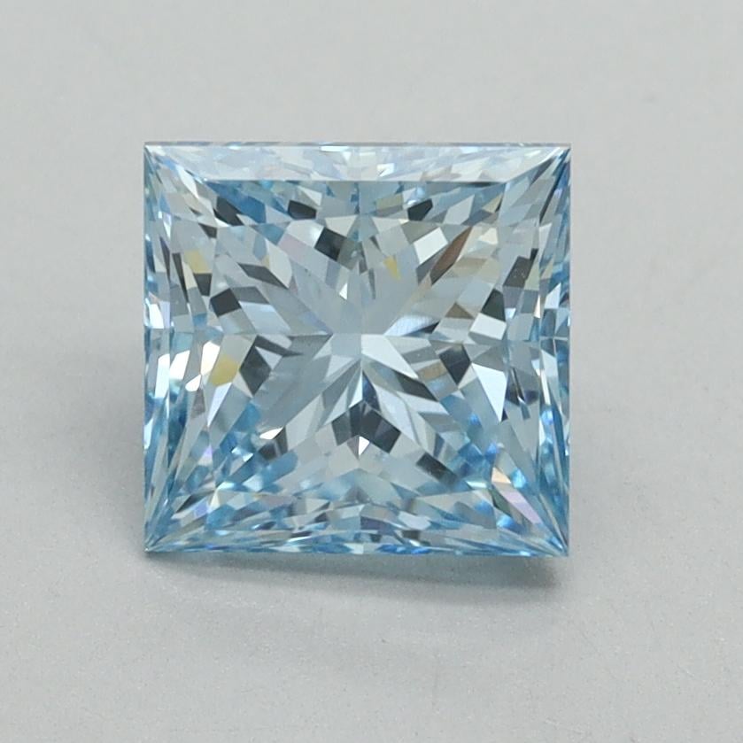 1.50 Ct. Fancy Intense Blue Princess Lab Grown Diamond
