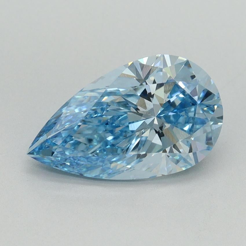 2.06 Ct. Fancy Vivid Blue Pear Lab Grown Diamond
