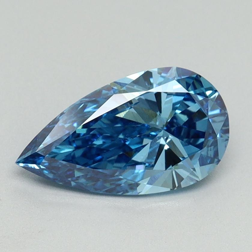 1.03 Ct. Fancy Vivid Blue Pear Lab Grown Diamond