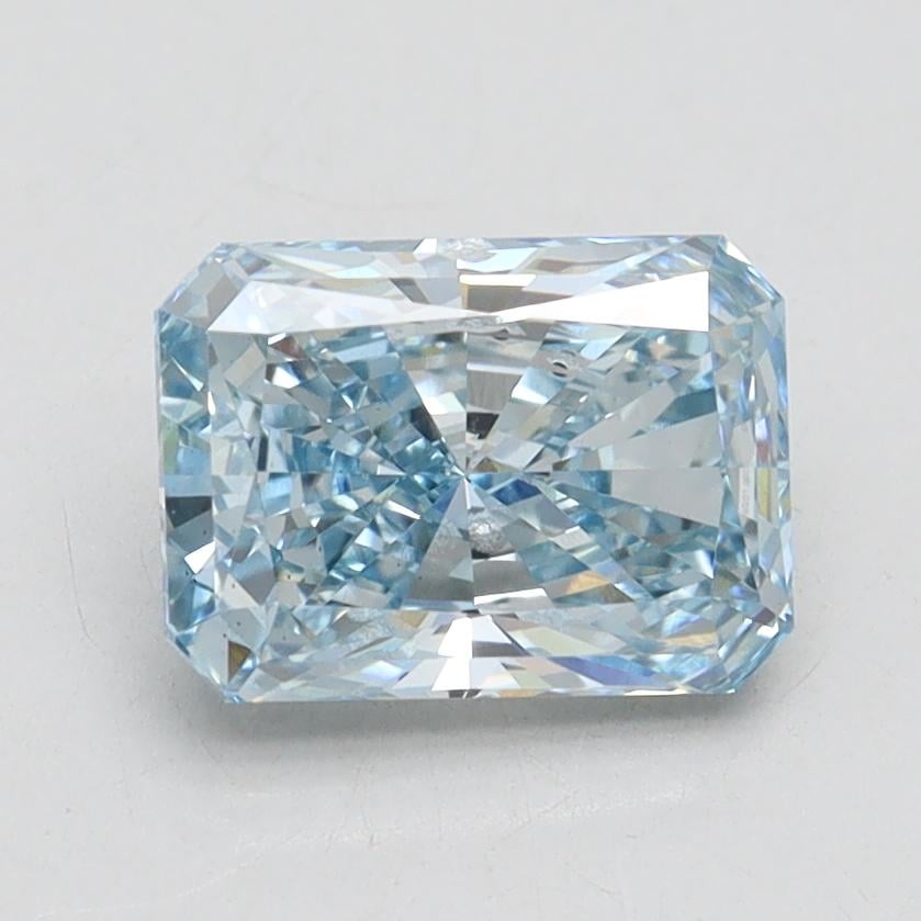 1.57 Ct. Fancy Intense Blue Radiant Lab Grown Diamond