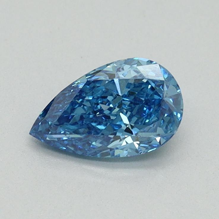 0.58 Ct. Fancy Vivid Blue Pear Lab Grown Diamond