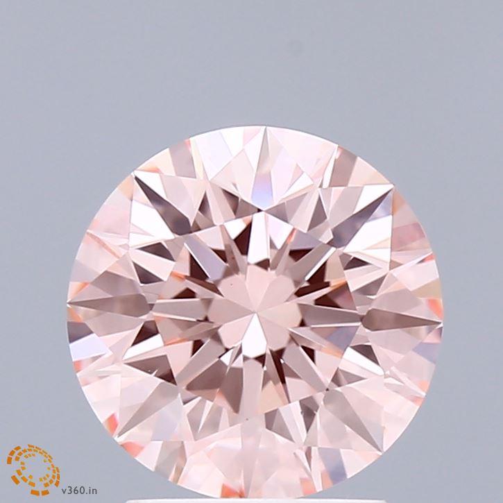 2.29 Ct. Fancy Intense  Pink Round Lab Grown Diamond