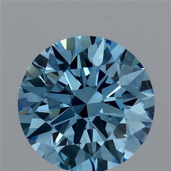 1.70 Ct. Fancy Vivid  Blue Round Lab Grown Diamond