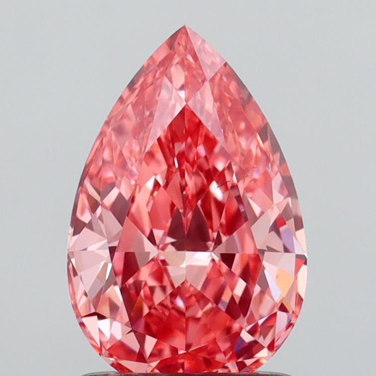 1.17 Ct. Fancy Vivid  Pink Pear Lab Grown Diamond