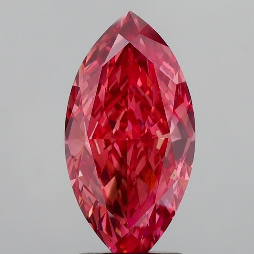 3.65 Ct. Fancy Vivid  Pink Marquise Lab Grown Diamond
