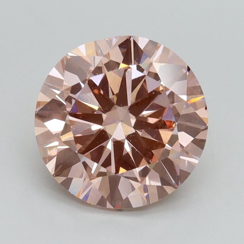 3.00 Ct. Fancy Intense Pink Round Lab Grown Diamond