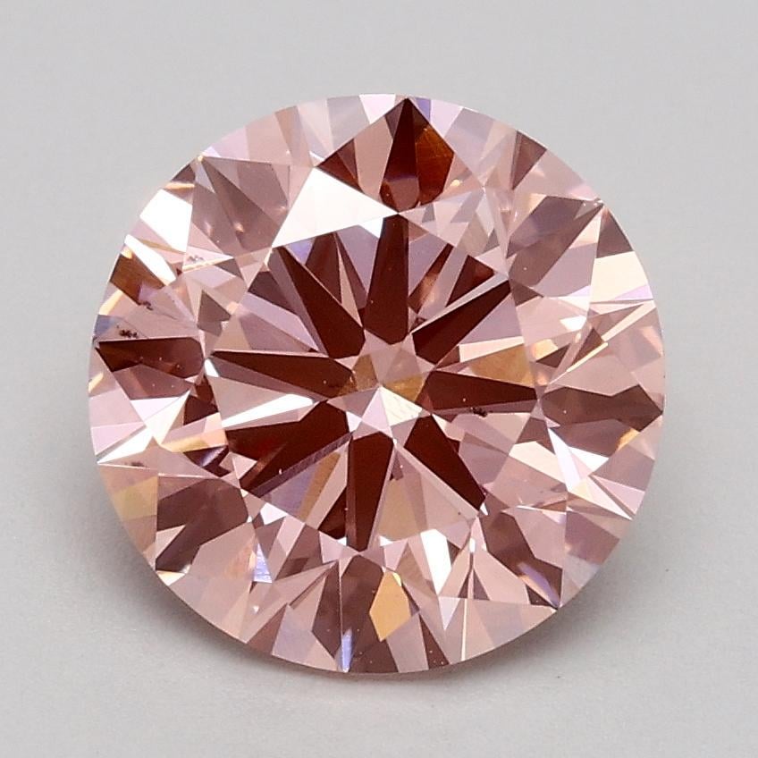 1.80 Ct. Fancy Intense Pink Round Lab Grown Diamond