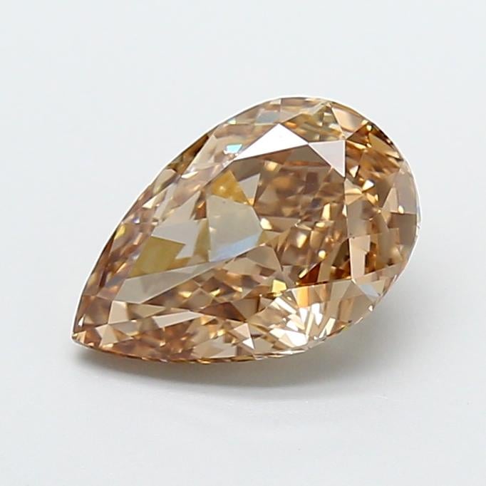 2.17 Ct. Fancy Light  Brown Pear Lab Grown Diamond