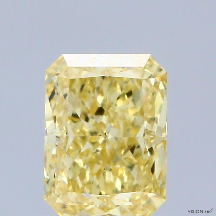 1.06 Ct. Fancy Vivid Yellow Radiant Lab Grown Diamond