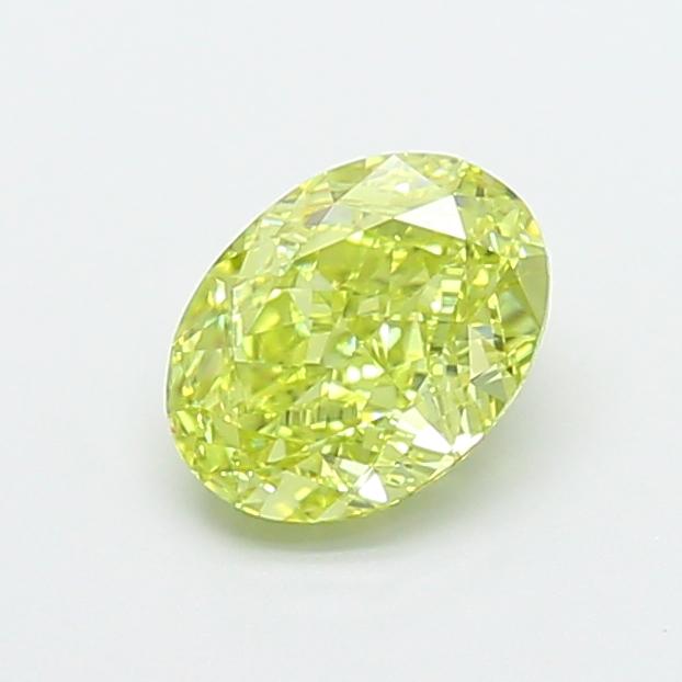 1.09 Ct. Fancy Intense Yellow Oval Lab Grown Diamond