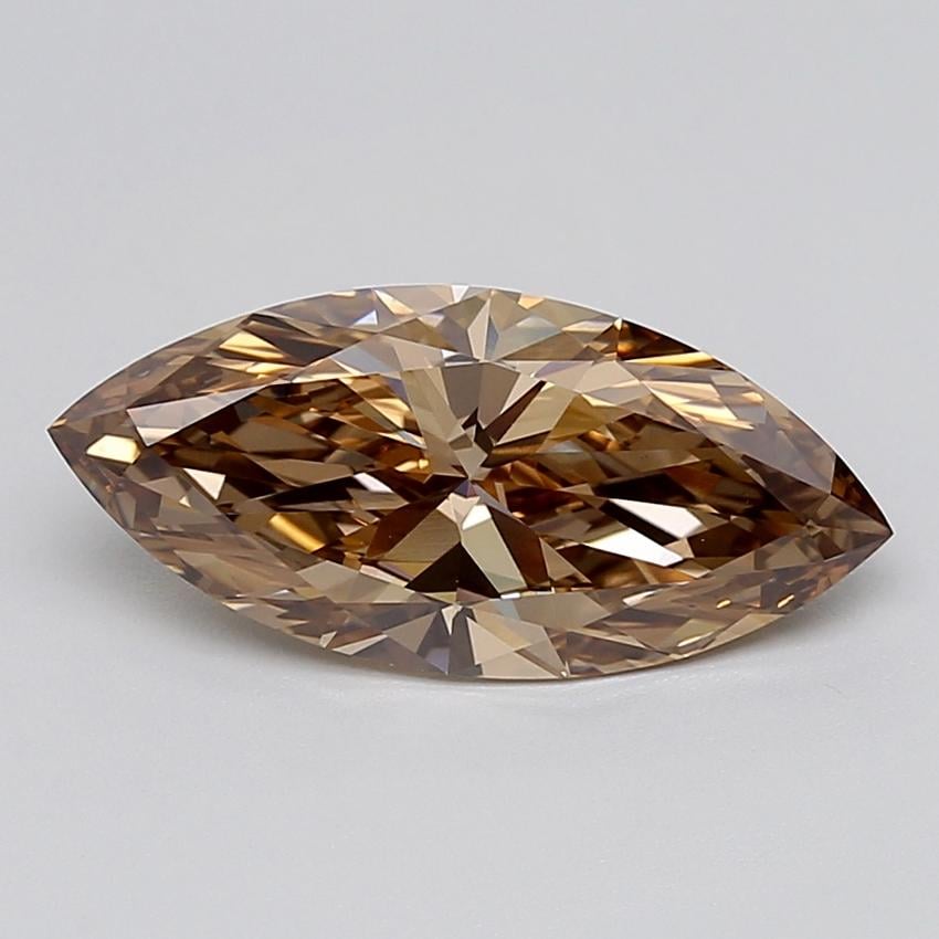 3.03 Ct. Fancy Light  Brown Marquise Lab Grown Diamond