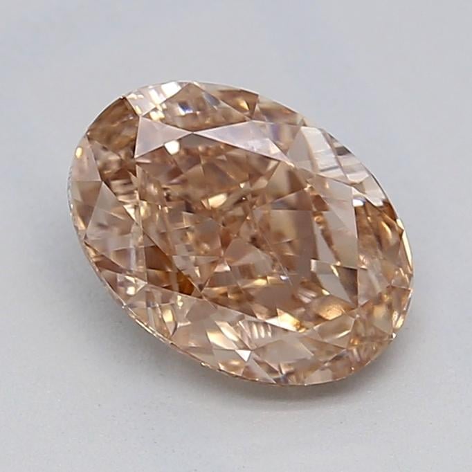 1.01 Ct. Fancy Light  Brown Oval Lab Grown Diamond