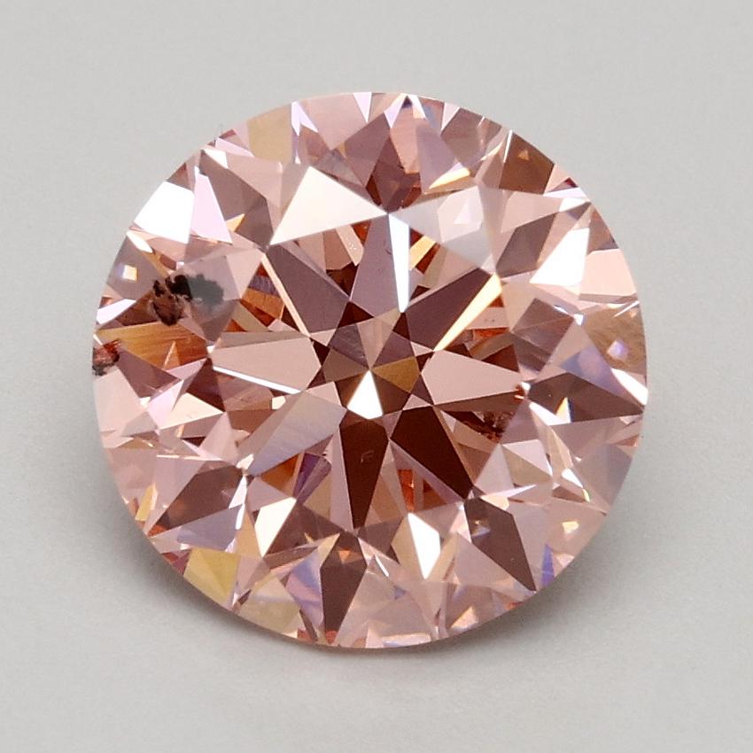 2.01 Ct. Fancy Intense Pink Round Lab Grown Diamond