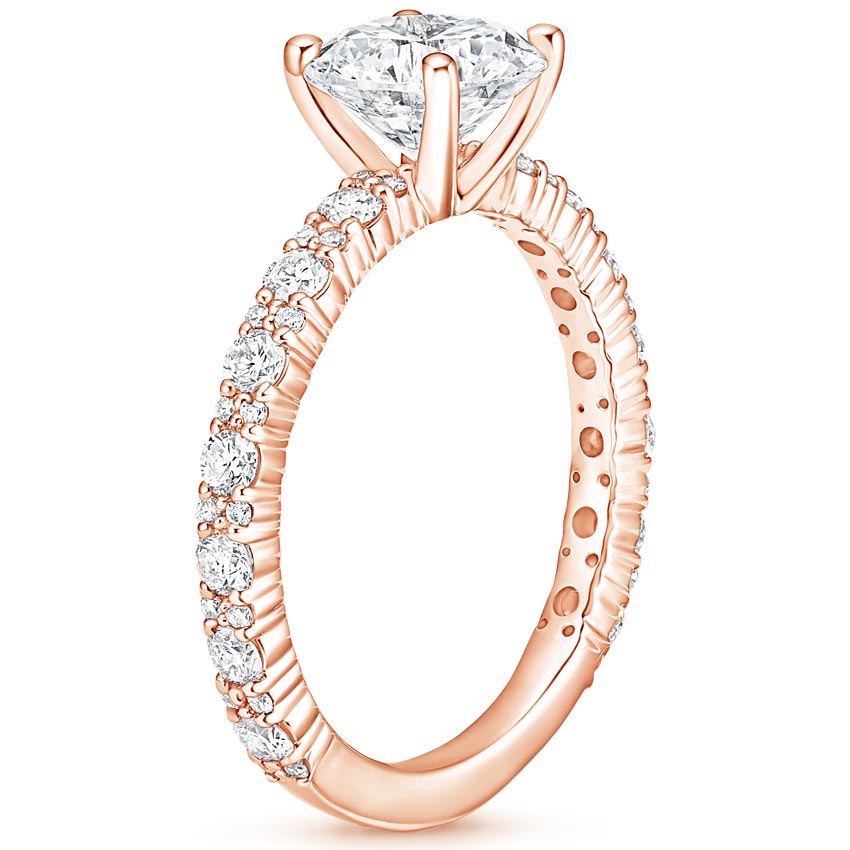 14K Rose Gold Trevi Diamond Ring (1/2 ct. tw.), large side view