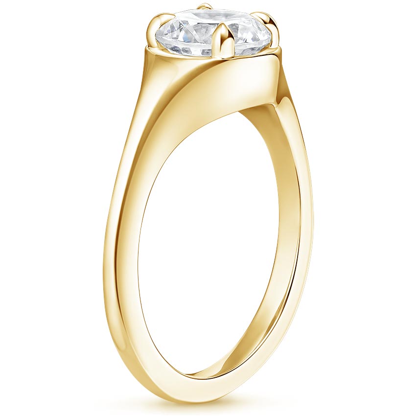 18K Yellow Gold Insignia Ring, large side view