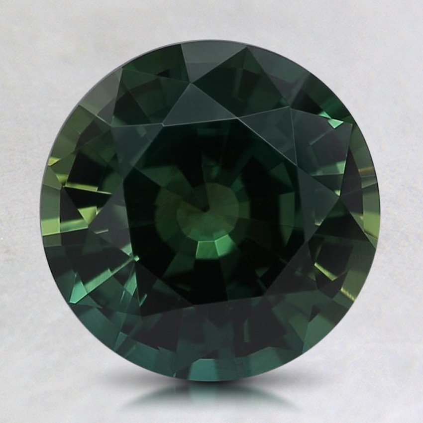 8.2mm Unheated Teal Round Sapphire