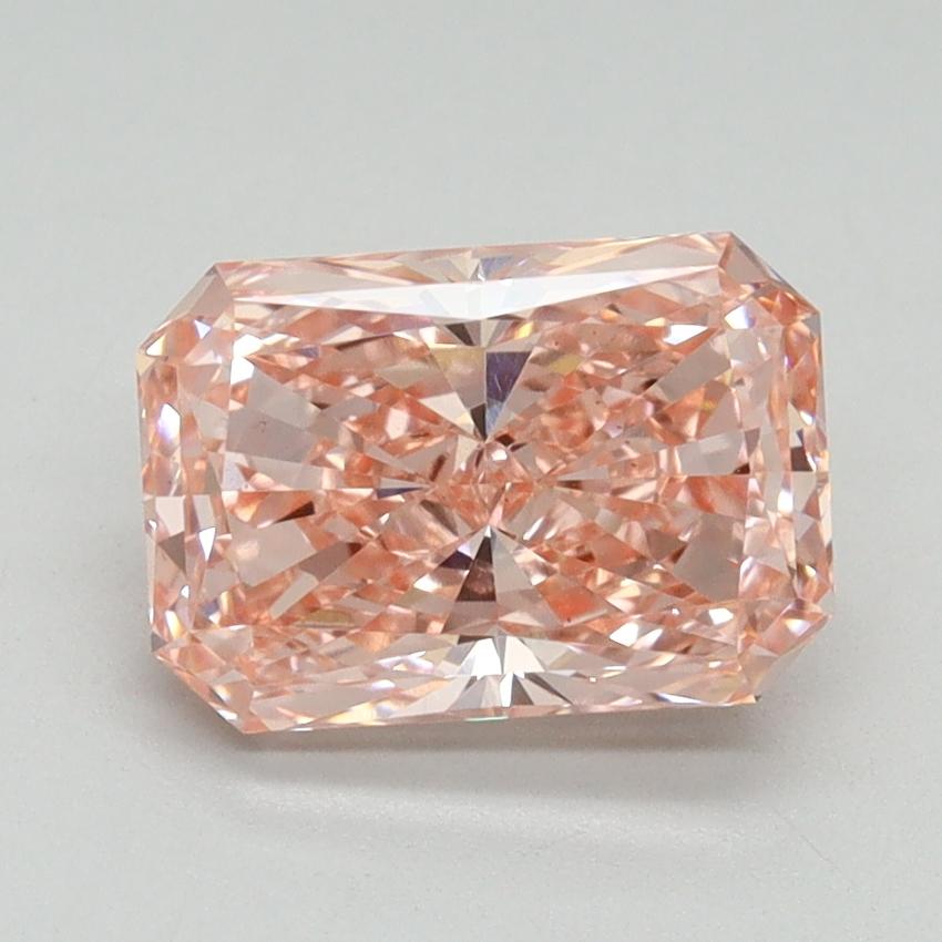 1.79 Ct. Fancy Vivid Pink Radiant Lab Grown Diamond