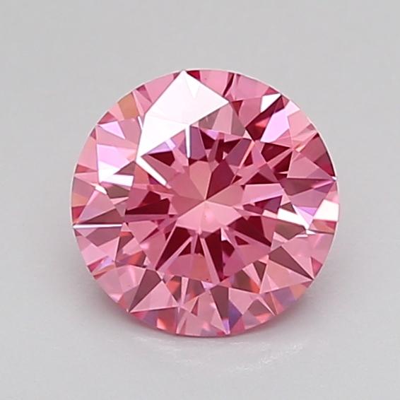 1.07 Ct. Fancy Vivid Pink Round Lab Grown Diamond