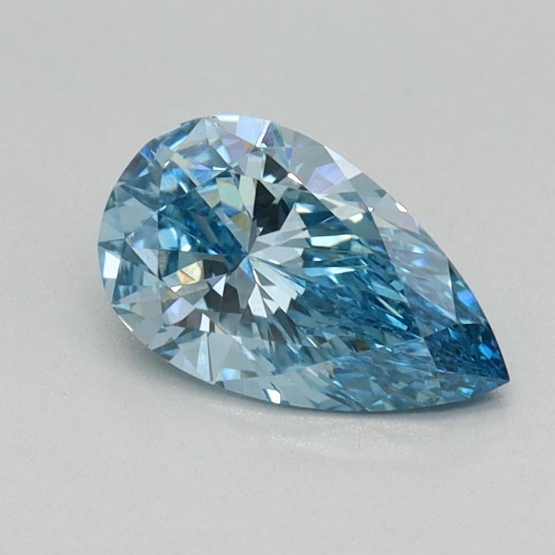 0.53 Ct. Fancy Vivid Blue Pear Lab Grown Diamond