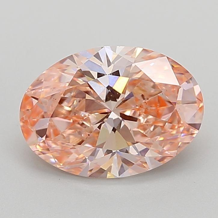 3.01 Ct. Fancy Vivid  Pink Oval Lab Grown Diamond