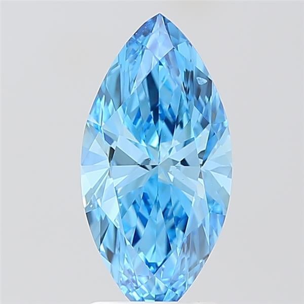 1.85 Ct. Fancy Vivid Blue Marquise Lab Grown Diamond