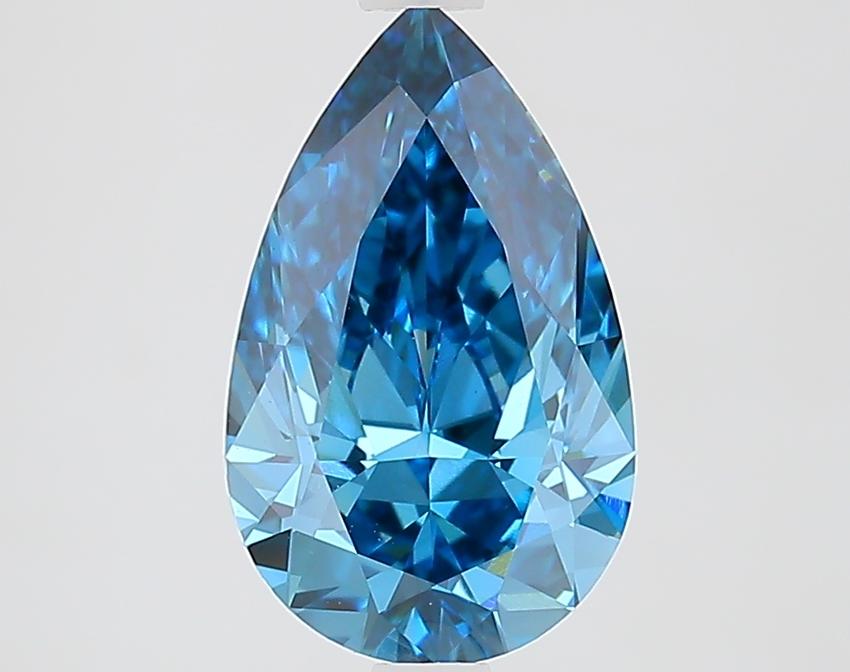 2.10 Ct. Fancy Vivid Blue Pear Lab Grown Diamond