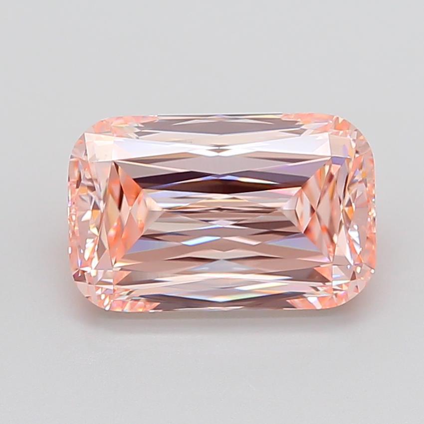6.19 Ct. Fancy Intense Pink Cushion Lab Grown Diamond