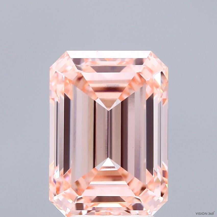 5.30 Ct. Fancy Intense Pink Emerald Lab Grown Diamond
