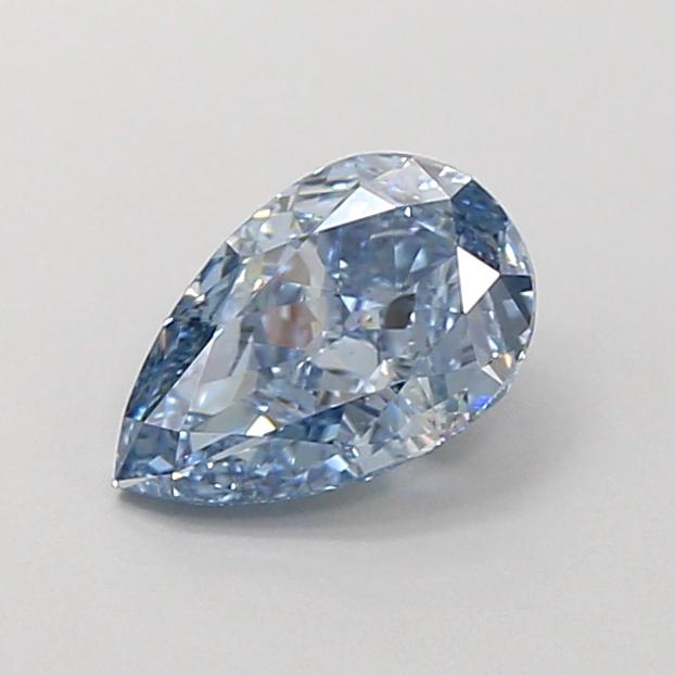 1.03 Ct. Fancy Vivid Blue Pear Lab Grown Diamond