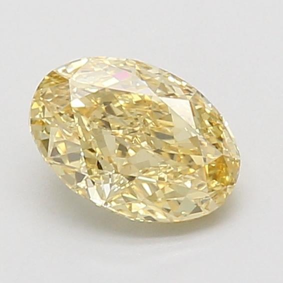 1.05 Ct. Fancy Intense Yellow Oval Lab Grown Diamond