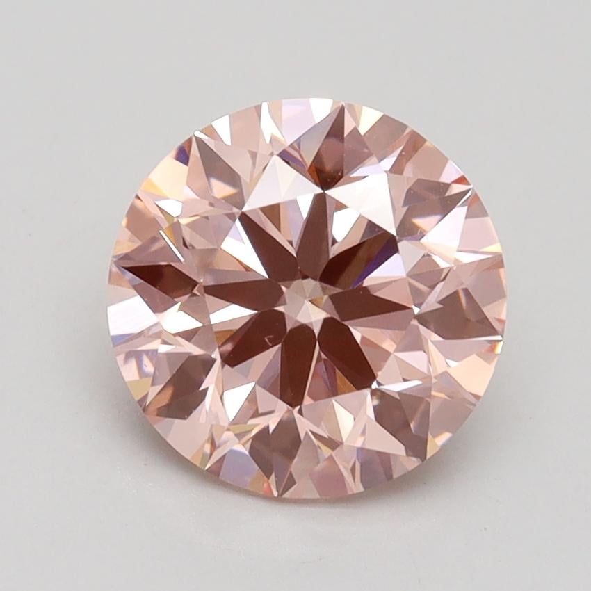 2.00 Ct. Fancy Intense Pink Round Lab Grown Diamond