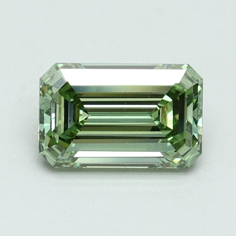 1.02 Ct. Fancy Intense Pacific Green Emerald Lab Grown Diamond