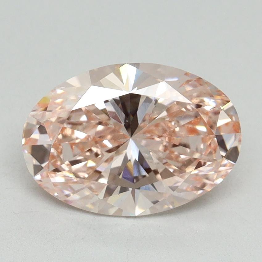 2.01 Ct. Fancy Intense Pink Oval Lab Grown Diamond