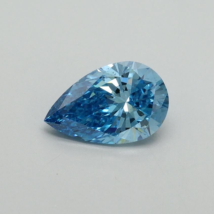 1.04 Ct. Fancy Vivid Blue Pear Lab Grown Diamond