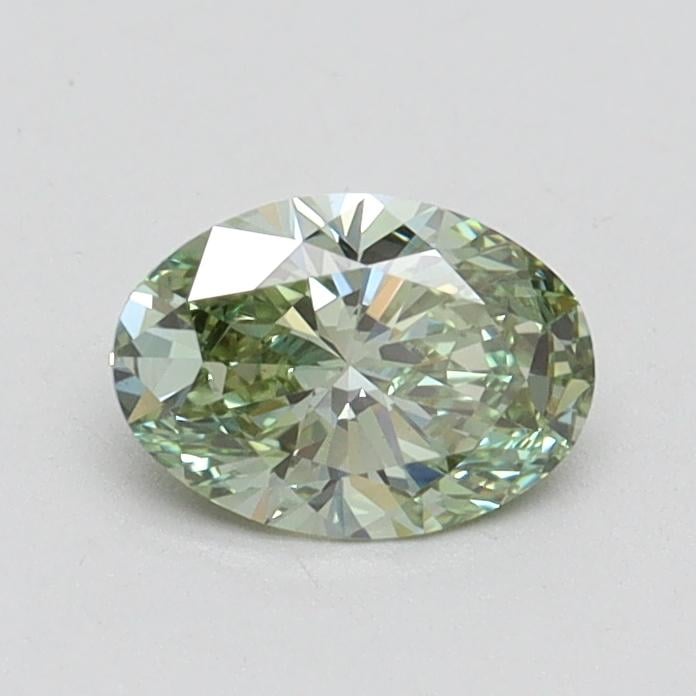 0.56 Ct. Fancy Intense Green Oval Lab Grown Diamond