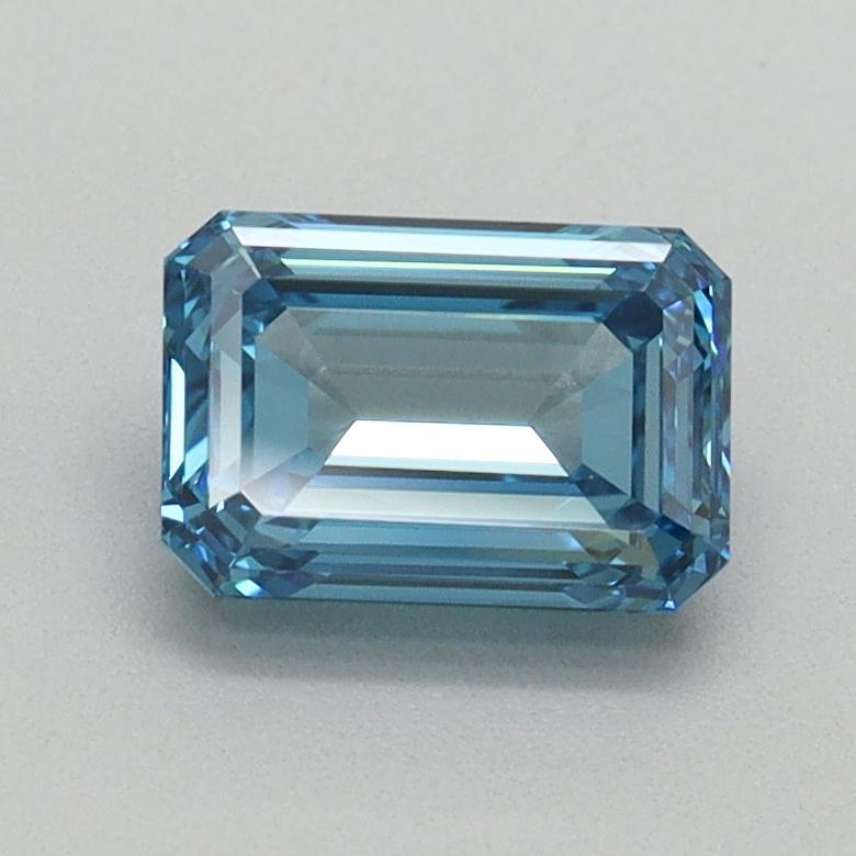 1.09 Ct. Fancy Vivid Blue Emerald Lab Grown Diamond