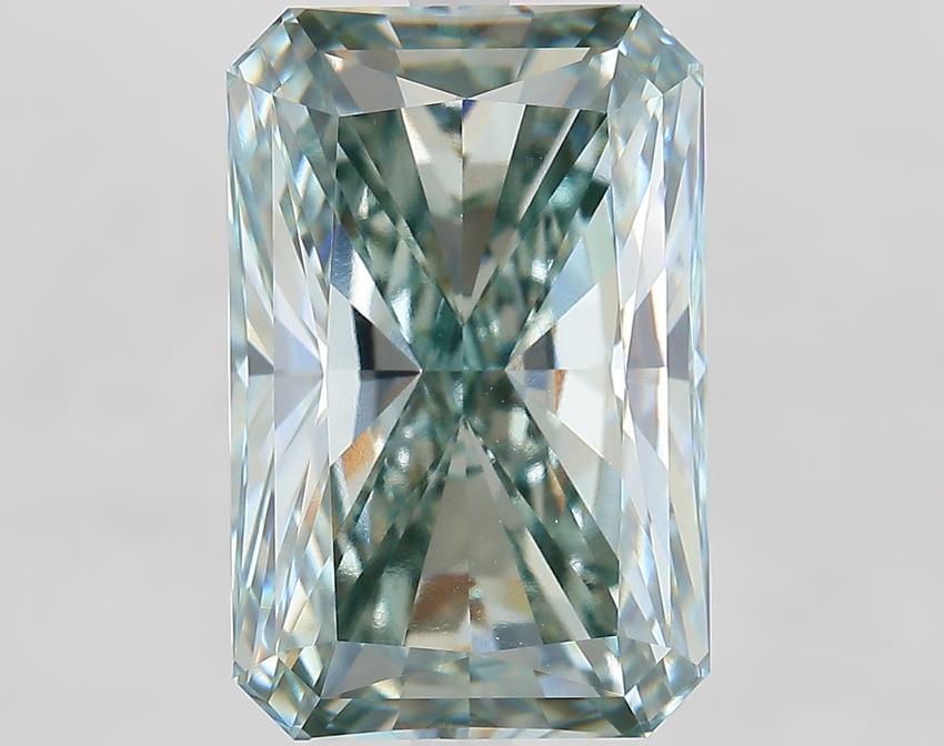 10.03 Ct. Fancy Green Radiant Lab Grown Diamond