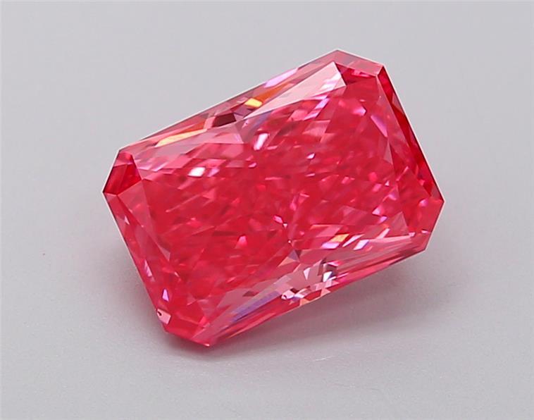 1.65 Ct. Fancy Vivid  Pink Radiant Lab Grown Diamond