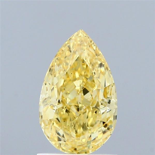 1.29 Ct. Fancy Vivid Yellow Pear Lab Grown Diamond