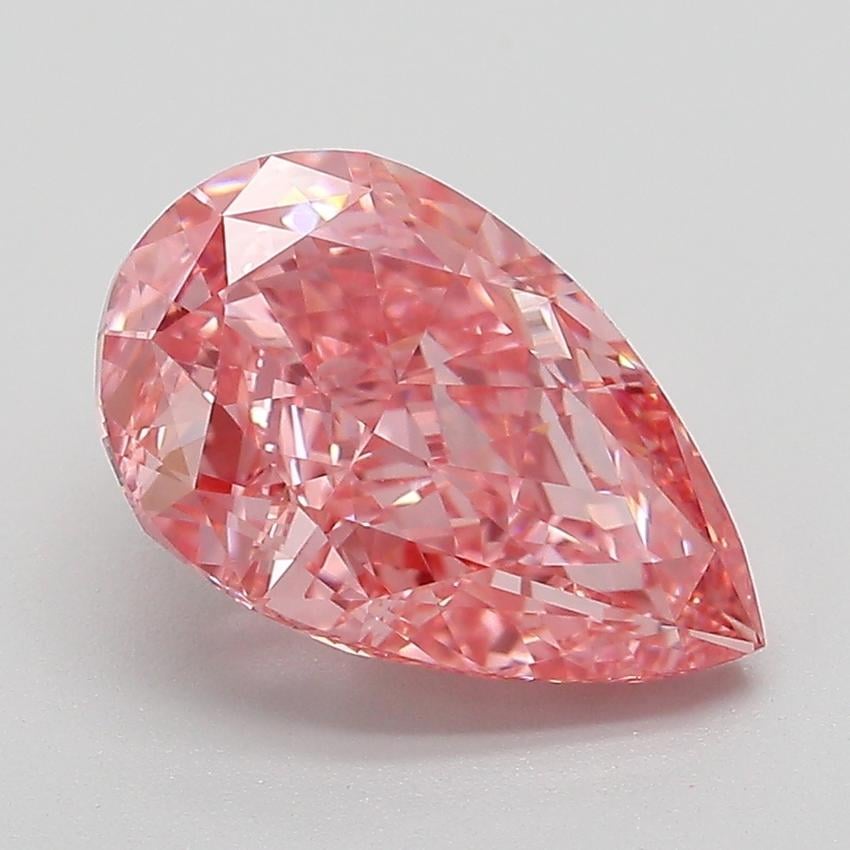 3.05 Ct. Fancy Vivid Pink Pear Lab Grown Diamond