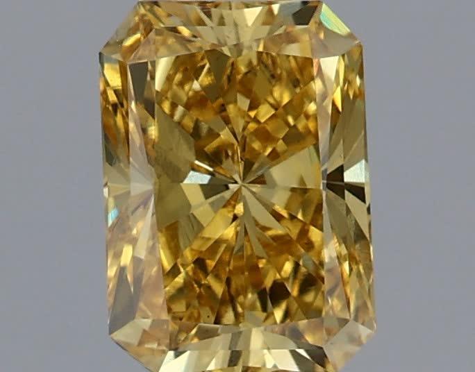 0.95 Ct. Fancy Intense Yellow Radiant Lab Grown Diamond